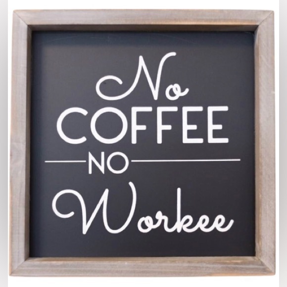 ☕️Wood-framed Coffee Sign, Rustic | Coffee Bar Accessory| Kitchen Decor - Picture 4 of 8
